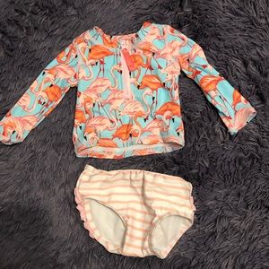 Rufflebutts two piece swimsuit-like new